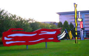 Five Brushstrokes by Roy Lichtenstein at the Indianapolis Museum of Art